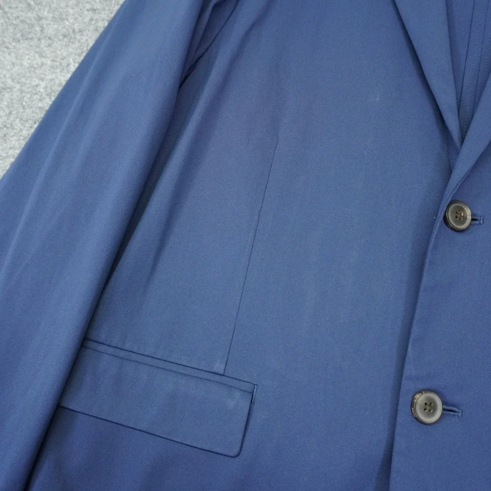 Rhone Commuter Blazer Mens Large Blue Performance Stretch Travel Sport Jacket